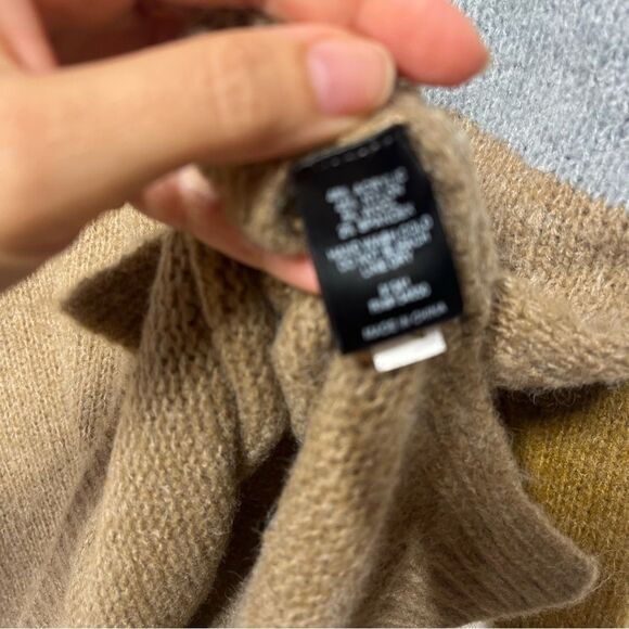 Anthropologie Sunday in Brooklyn Ashley Colorblocked Sweater Neutral Motif S NWT - Picture 13 of 13